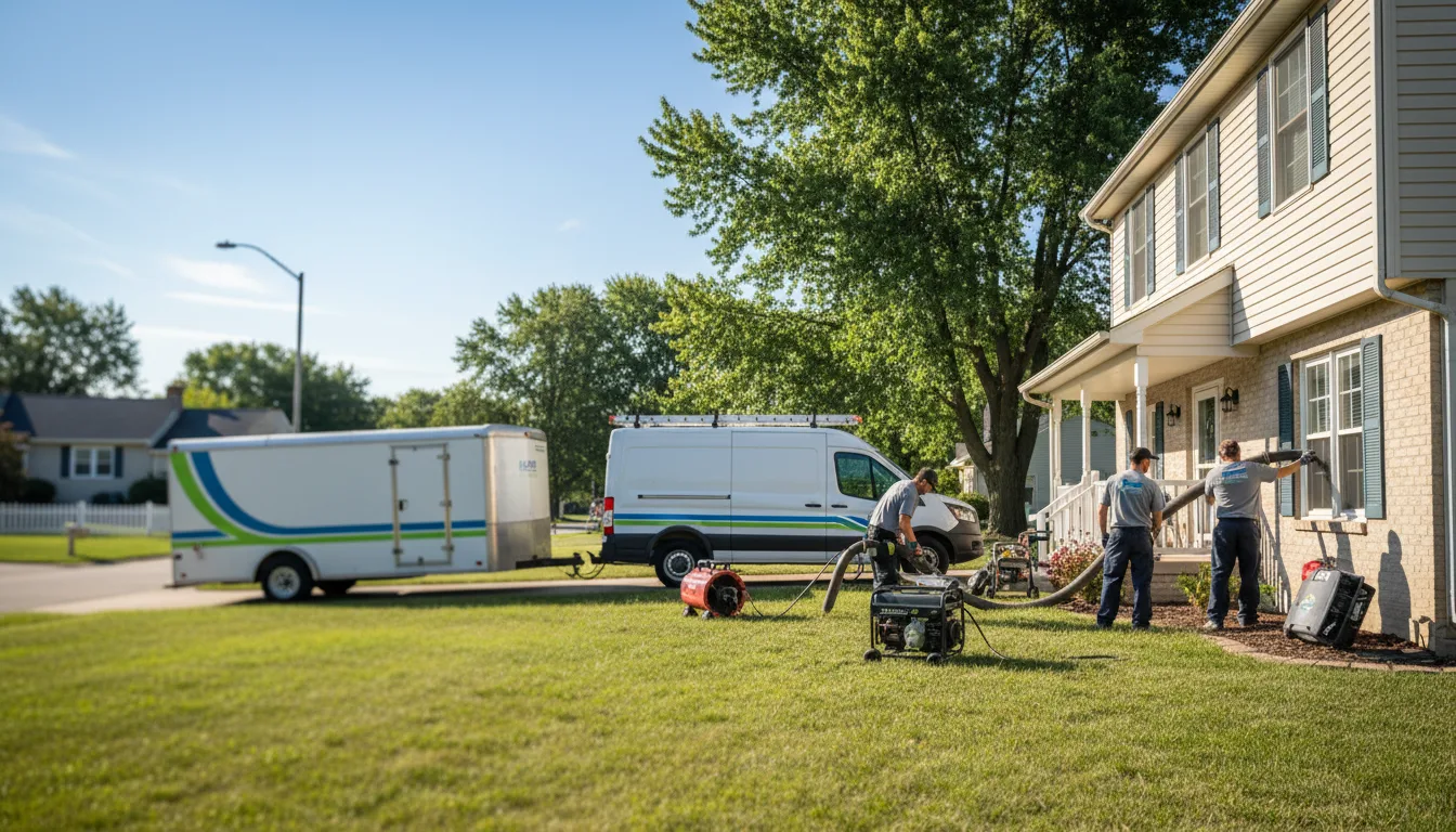 Flooded Basement Restoration And Cleanup With Repair in Glouster, OH near me